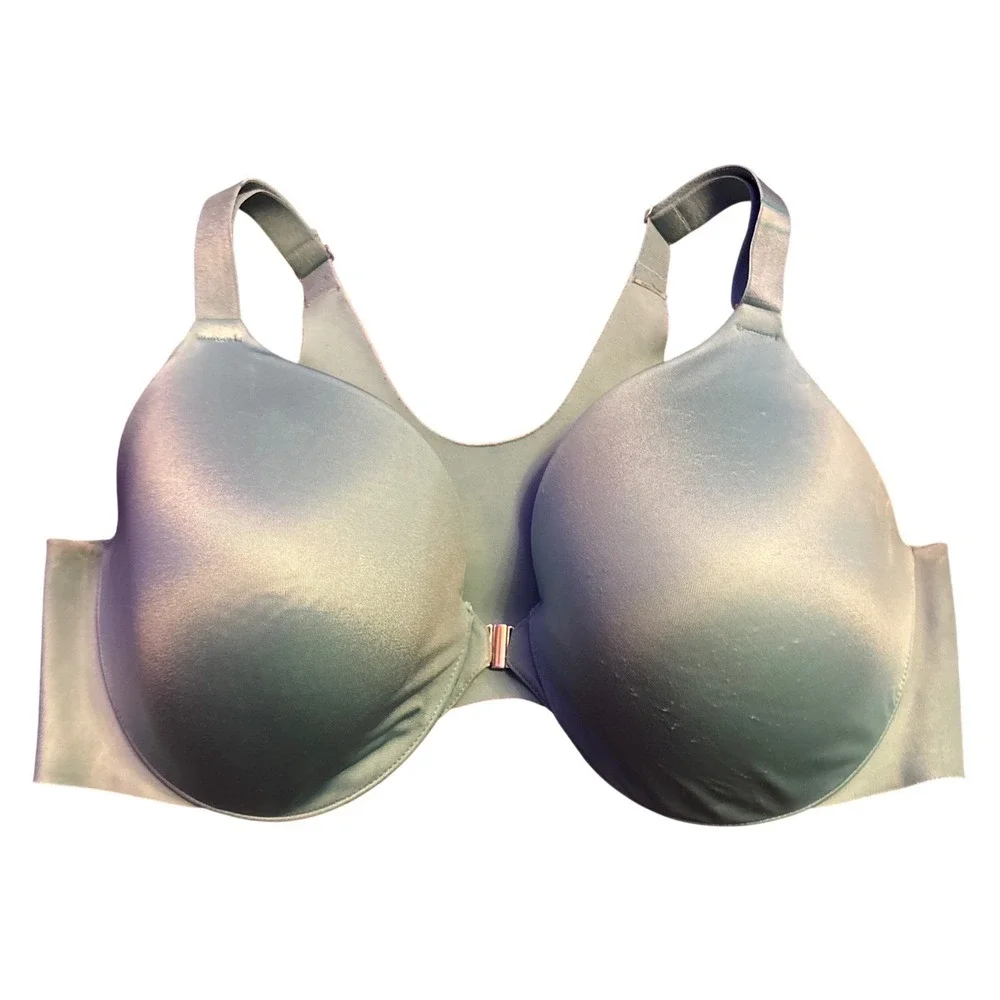 Soma Vanishing Back Front Close Full Coverage Bra Turquoise 40DD